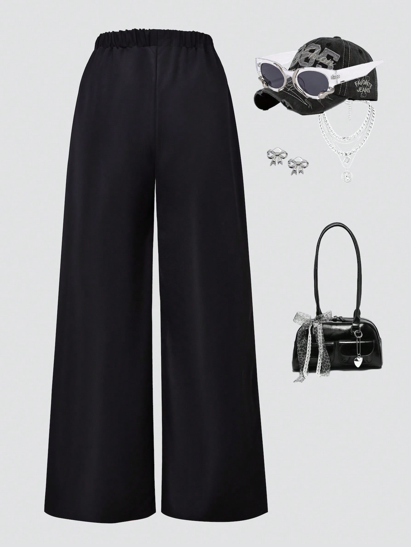 بناطيل كاجوال بناتي بشكل عصري بطبعات شريطية، تنسق...