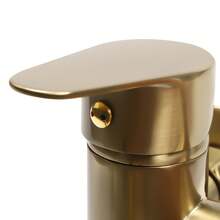 YUNRUX Grifo de bañera con termostato Grifo de bañera Conjunto de ducha Grifo mezclador - Dorado - Ver 10