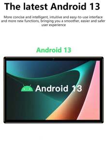 Qetupa 10.1" M9-4 Android 13 Tablet,4GB RAM+128GB ROM,A523 Octa-Core 2.0GHZ Processor,HD(1280x800) IPS Touch Screen,5MP Front Camera&13MP Rear Camera,6000mAh Battery,802.11ac WIFI5 2.4G+5G,BT 5.4,GPS,No Support SIM Card,Reading, And Gaming.
