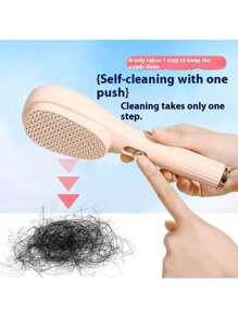 1 pièce Peigne à cheveux magique extensible, pour le nettoyage du cuir chevelu sans endommager les cheveux, brosse de massage capillaire portable, brosse de massage antistatic pour la maison, brosse de massage du cuir chevelu moelleuse, cadeau pour les amis et les aînés