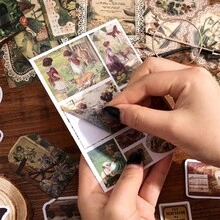 201 件剪贴簿用品套装，复古森林礼品剪贴簿，不同图案学校用品，适用于子弹日记本、文具、A6 网格笔记本、DIY 日记本用品、生日手工礼物，女士、男士 - 均碼 - 查看 7