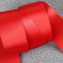 1pc 38mm Single Face Polyester Ribbons Solid Color Satin Ribbon For Handmade Craft Gifts Wedding Christmas Decoration DIY Bows