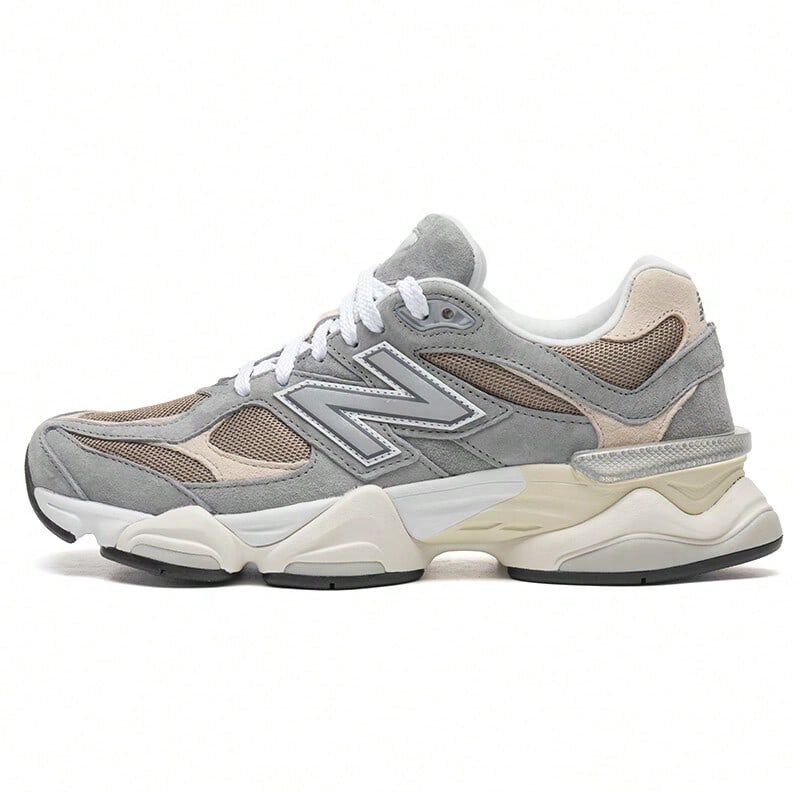New Balance NB 9060 Series Retro Running Shoes, Fashion Sports Casual Shoes, Chunky Sneakers U9060LBA - Grey - View 1