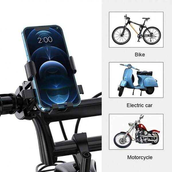 Non-Slip Phone Holder Bracket, Suitable For Outdoor Cycling And Mountain Biking - Firmly Holds Your Phone, Provides Hands-Free Convenience