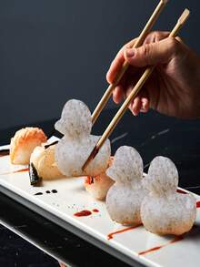 1/2 piezas, Molde de arroz con forma de pato, molde de arroz con pato DIY, molde de sushi, herramienta de arroz con forma de animal, moldes de arroz, herramientas de formación 3D para comidas y manualidades divertidas, herramientas de artesanía - Multicolor - Ver 4