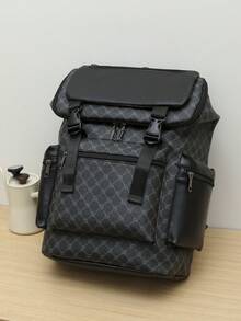 ceionkeust Men's Fashion Backpack, Casual Dual-Shoulder Backpack, Korean Hiking Travel Bag, Sports Bag With Zipper, , Large Capacity, Travel Laptop Bag, Gift For Men School Backpack Fashion Men's Bags Water Repellent - Black - View 5