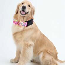 1 pièce Collier pendentif avec motif floral mignon pour chien, collier de fleurs ajustable et confortable pour animaux de compagnie, convient aux petits, moyens et grands chiens, rouge/rose/violet/bleu
