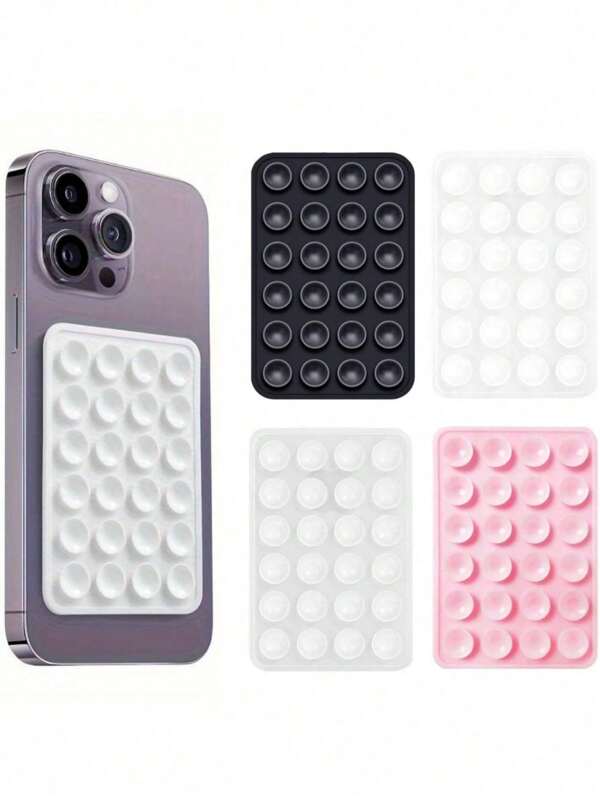 1 pièce Support de téléphone en silicone avec ventouse - support adhésif pour smartphone sans les mains, pour mur et verre