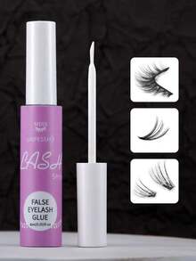 1pc False Eyelash Glue 6ml Super Strong Setting Long-Lasting Transparent Glue Professional Latex-Free Eyelash Glue Waterproof Quick-Drying Eyelash Extension Glue Best White Strip Eyelash Glue Suitable For Sensitive Eyes Eyelash Glue Adhesive Can Be Used With Eyelashes And Eyelash Clusters - White - View 2