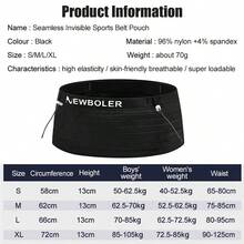 NEWBOLER حزام رياضي مرن للخصر + قارورة مياه ليّنة سعة 500مل، حافظة للخصر للركض والسباقات والترايثلون والماراثون والدراجات والتسلق - متعدد الألوان - مشاهدة 3