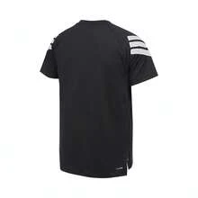 Adidas 2025 Men's GYM+ 3S T-Shirt Knitted Collarless Short TJW9729 - Black - View 2