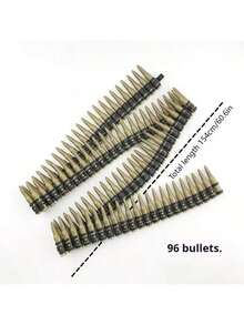 2025-Simulated Machine Gun Bullet Chain, Prop Model - Easter Gift - Birthday Gift - Present - Multicolor - View 6