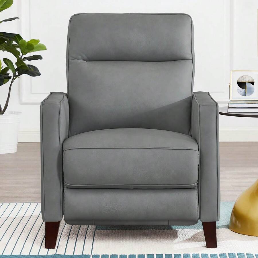 Ashby Power Headrest Zero Gravity Recliner - Slate + genuine leather + Memory Foam-1 - View 1