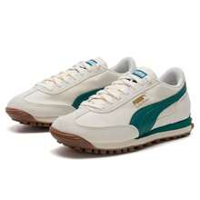 Puma 男女通用 Easy Rider 尼龙休闲舒适运动鞋，低帮休闲鞋，情侣鞋 403146-06 - 米白色-綠色-金色 - 查看 8