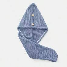 1pc Ultra-Fine Fiber Hair Drying Towel Turban, Absorbent & Quick Dry Anti-Frizz Head Wrap, Thick Women Hair Towel - Solid Color - View 5