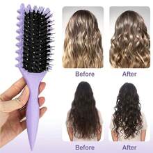 1 件全新升级卷发定型刷，卷发刷采用特殊设计，卷发定型造型刷特别适合卷发，塑造和定型卷发，适合男女，减少拉扯和卷发分离。由 Candybrush 设计