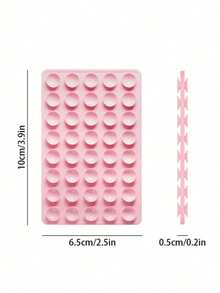 1 件 40 件双面吸盘手机支架，强力防滑可重复使用粘性墙钩，多场景粘合支架适用于玻璃、瓷砖、金属、浴室、厨房、汽车 - 15 种颜色可选，兼容 、Android 手机，生日礼物，家人，朋友手机支架，手机配件 - 無色 - 查看 2