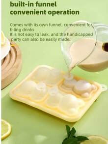 1pc Bear Shape Silicone Ice Cube Tray, Viral Ice Cube Mold For Coffee, Tea, Milk Tea, Ice Bag