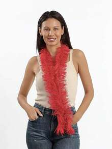 1PC Rayon Ladies Ball Cosplay Dress Scarf Decoration, Holiday Party Accessories, Ideal For Stage Performances, Horse Races, Tea Parties, Music Festivals Disco And Home Decor, Weddings, Birthday Parties, Feather Party Supplies, Girls And Ladies - Multicolor - View 17