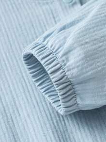 mini bala Boys' And Girls' Breathable Sunscreen Clothing Summer New Baseball Shirt Air-Conditioned Garment - Gray Blue - View 8