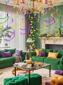 42/84 Pieces Hanging Swirls Whirls Party Decoration Streamers Decorations For Thanksgiving Day Birthday Baby Shower Graduation Wedding Celebration Tea Party
