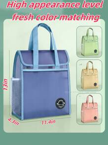 1pc Transparent Mesh Tote File Bag, Large Capacity Tutoring Bag, Student Organizer Bag, Tutoring Carrier