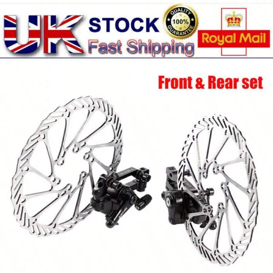 Pair Bike Disc Brake Caliper Mountain Bicycle Front Rear Rotor Disc Caliper Set - 1 - View 1