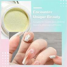 6 Colors  Nail Powder,  Nail Glitters In Pink, Silver, Gold, Metal Mirrored Effect, Holographic Sparkling Nail Art Pigment Powder For DIY Gel Nail Polish, Y2K Holographic Iridescent Chameleon Aurora Nail Powder, 0.5g - 彩色 - 查看 4