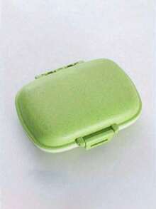 1 pièce mini pilulier portable, grande boîte à bijoux, organisateur de pilules compartimenté, boîte de rangement étanche pour les voyages, les vacances, la maison, la salle de bain, les cosmétiques de vacances, accessoires de salle de bain - Multicolore - Voir 12