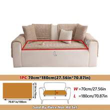 1 Pieza Cojín de sofá de estilo bohemio, piel suave y cómoda, funda de sofá para las cuatro estaciones, antideslizante y antisuciedad, adecuado para sofás de 1 a 4 plazas, decoración de sala avanzada