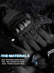1 Pair Tactical Gloves Military Paintball Shooting Airsoft Antiskid  Mittens Outdoor Full Finger Sports Gloves Motorcycle Gloves