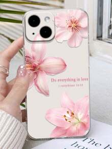 花朵手机壳 1 件装 加厚透明花卉图案防震保护壳，兼容 16/11/16pro/16plus/16promax/16e/15Promax/13/14/12/XS/XR/7G/8P，Galaxy S25/S25PLUS/S25 Ultra/A16/A36/A26/A56 防水防摔防刮 - 彩色 - 查看 2