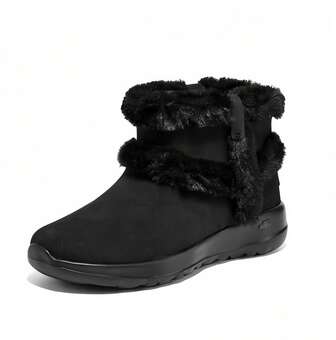 Skechers Comfortable And Wear-Resistant Slip-On Platform Bottom Sports Retro Warm Snow Boots Short Boots
