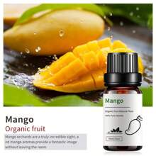 1 pezzo Olio essenziale ai frutti da 10ml/0,33 fl.oz, con aroma di frutto della passione, lampone, mango, anguria, ciliegia, lime, mela, cocco, fragola, fragrante, utilizzato per il benessere