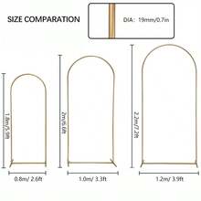 圣诞节 1/2/3 件套金属拱形背景架，派对拱形装饰套装，适用于婚礼/生日派对/迎婴派对/毕业典礼家居装饰新年礼物