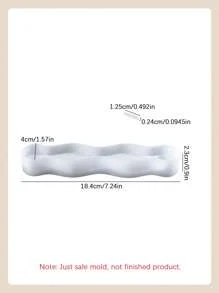 2 pièces/jeu Moule en silicone en forme de vague pour porte-encens. Moule simple pour encens, bougie, gypse, décoration maison, ornement, résine époxy, artisanat