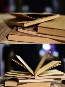 Brown Kraft Cover Sketchbook/Journal/Diary/Note Book With Blank Kraft Paper,Hardcover Sketchbook For Journal For Drawing, Art, Travelers Gifts, Students And Office Supplies(16k/32k 124 Pages),School Supplies,Back To School