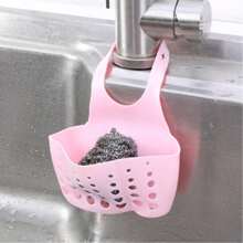 5pcs-Kitchen Adjustable Hanging Storage Bag, Storage Basket, Kitchen Shelf, Sponge Drain Rack Hanging Bag, Kitchen Garbage Filter Bag
