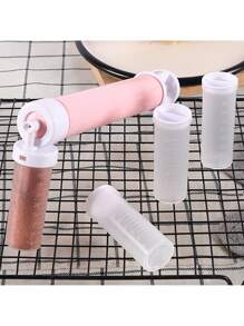 1Set Cake Coloring Powder Spray, Including 4 Icing/Frosting Decorating Tips, Kitchen Cake Baking Accessories