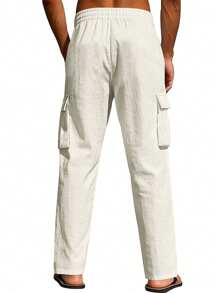 Pantalones cargo de hombre con ajuste holgado, estilo urbano estadounidense, con múltiples bolsillos, transpirables, casuales, adecuados como regalo para esposo/novio