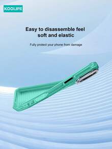 1pc Koolife New 3D Heat Dissipation Magnetic Protective Phone Case, Independent Buttons, Precise Cutouts, Lens Raised, Compatible With IPhone 11/12/12Pro/12Plus/13/13Pro/13Plus/13ProMax/14/14Plus/14Pro/14ProMax/15/15Plus/15Pro/15ProMax/16/16Plus/16Pro/16ProMax Waterproof Shockproof Anti-Fall Scratch Resistant - Green - View 8