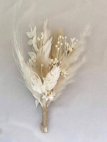 طقم بوهيمي من باقات الزهور المجففة الصغيرة | ترتيبات زجاجات صغيرة | ديكورات طاولة | هدية في علبة حرفية،ديكور خريفي