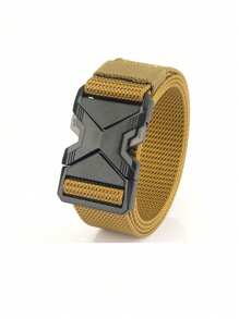 Men's Belt Tactical Belt, Military Hiking Gear "Nylon Mesh Work Belt With Heavy Quick Release Buckle.