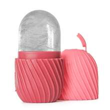 1pc Ice Face Roller, For Face & Eye Puffiness Relief, FacialMassager Contour And Enhance Skin Care & Glow,Silicone Facial IceCube Tray & Skin Massager - Reusable