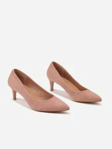 Classic Pumps With Stiletto Heel, Versatile And Practical - Pink - View 3