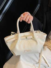 New Fashion Handbag For Women Versatile Commuting Crossbody Bag Shoulder Bag For Work Bag For Office Use - Beige - View 2