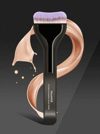 MAANGE 1 件专业超柔软化妆刷粉底刷腮红刷散粉刷遮瑕刷化妆工具适用于日常面部化妆旅行化妆刷套装礼物适合女士和女孩