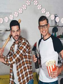 Sports Theme Decorative Paper Pull Flags, Football/Basketball/Baseball/Tennis/Volleyball Banners, Birthday Party Small & Large Insert Card Set, Team Gathering Atmosphere Scene Decoration Accessories, Suitable For Sports Fan Holiday Birthday Party Background Decoration Set