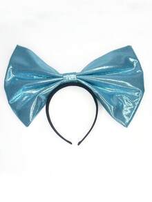 1 件女孩超大纯色厚蝴蝶结头带，时尚夸张头饰，适合派对、舞会、婚礼、万圣节 - 彩色 - 查看 10