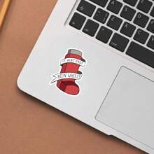 "It Ain't Easy Bein' Wheezy" Asthma Awareness Vinyl Bumper Sticker - Cartoon Inhaler Design, Self-Adhesive Decal For Cars, Trucks, Laptops, And Phones, Front Placement, Single Use, Glossy Finish School Supplies, Back To School